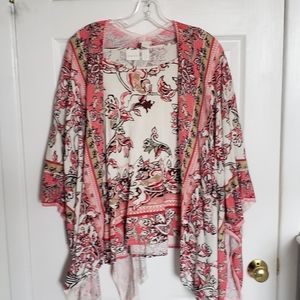 EUC Chico's Paisley Kimono and Tee, Size 2, M/L